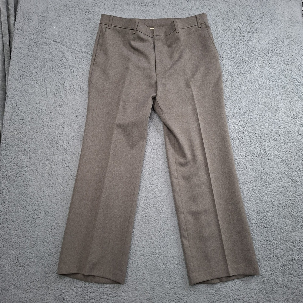 Vintage Levis Action Slacks Mens 38x31 Taupe Talon Made In USA 80s Dacron
